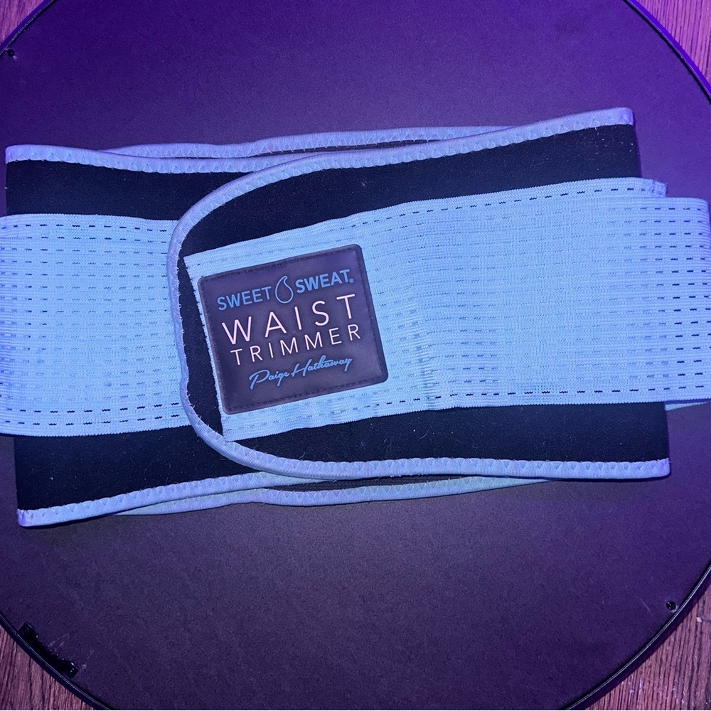 Sweet Sweat Waist Trimmer in Blue and Black